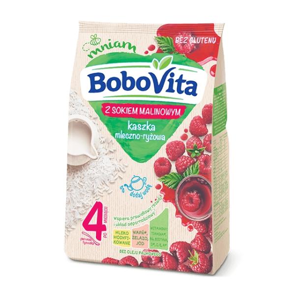 BoboVita Milchreisbrei mit Himbeersaft nach 4 Monaten