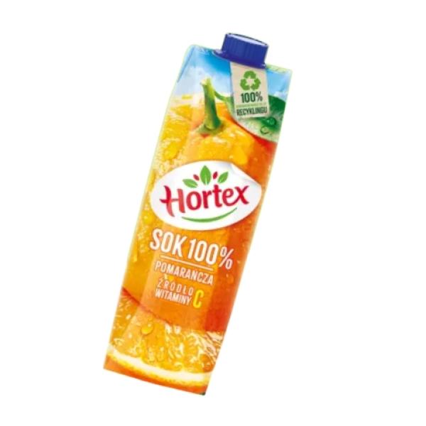 Hortex sok owocowy 100% pomaranczowy 1l