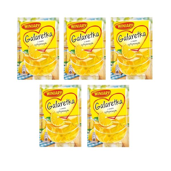 5 x Winiary Götterspeise Zitrone 71g