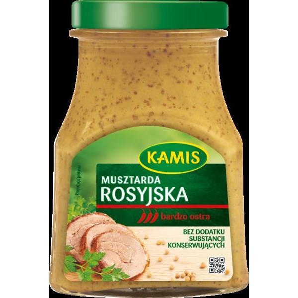 Kamis Russischer scharfer Senf 180g