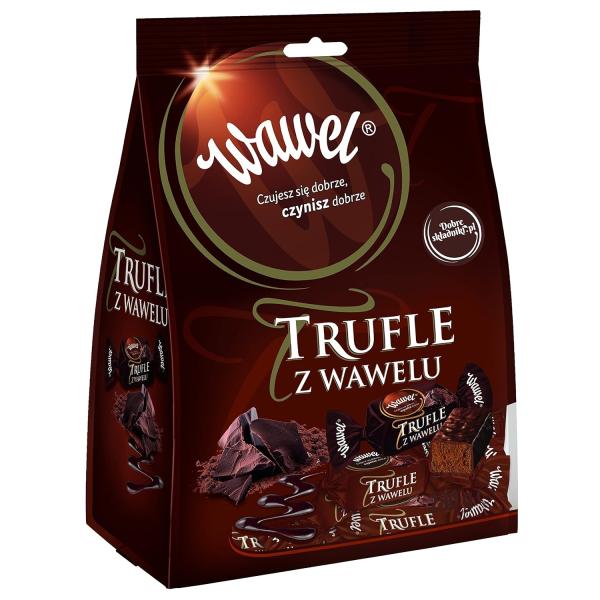 Wawel Trufle z Wawelu Cukierki o smaku rumowym w czekoladzie 245g