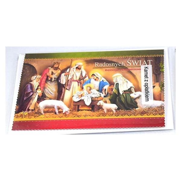 Weihnacht Gruß Karte mit Oblaten