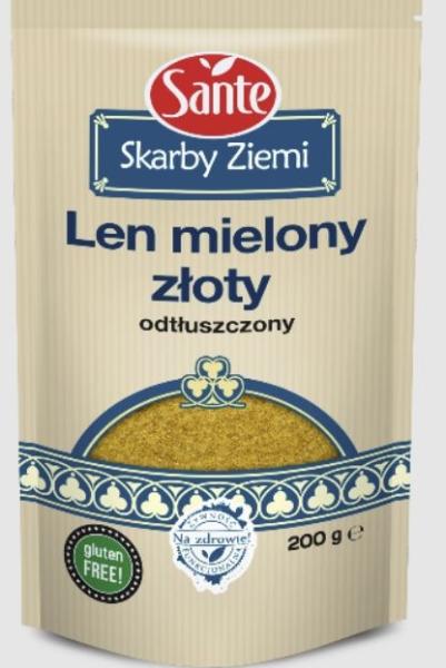 Sante goldene entfettete gemahlene Leinsamen 200 g