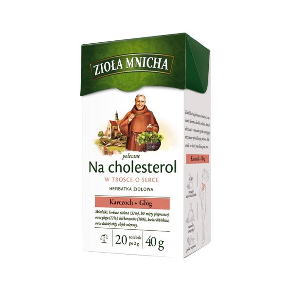 Big-Active Ziola Mnicha Na cholesterol Suplement diety Herbatka ziolowa 40 g (20 torebek)