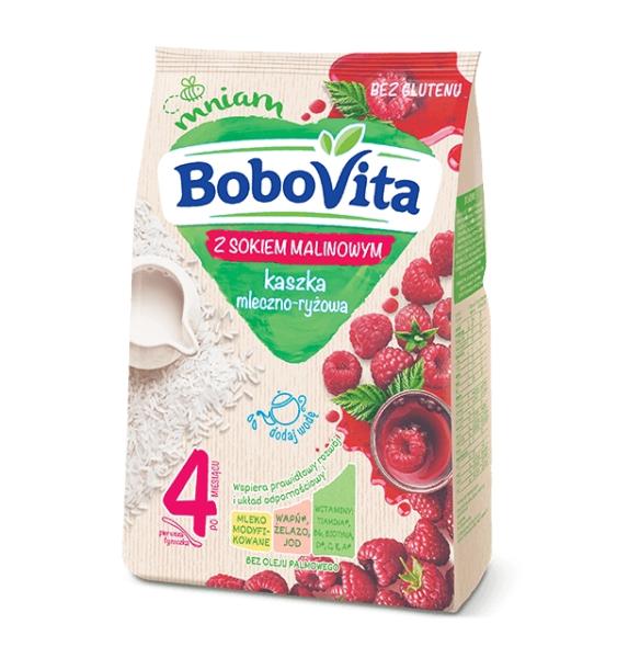 BoboVita Milchreisbrei mit Himbeersaft nach 4 Monaten