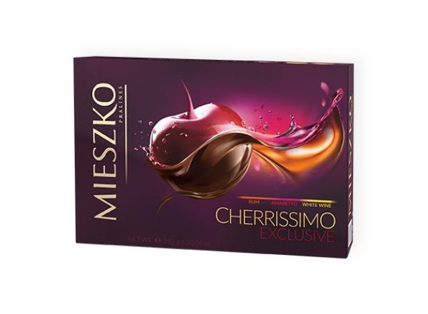 Mieszko Cherrissimo Exclusive Pralinen Kirschen in Spirituosen 285g