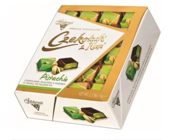 Solidarnosc czekoladki z klasa pistachio 200 g