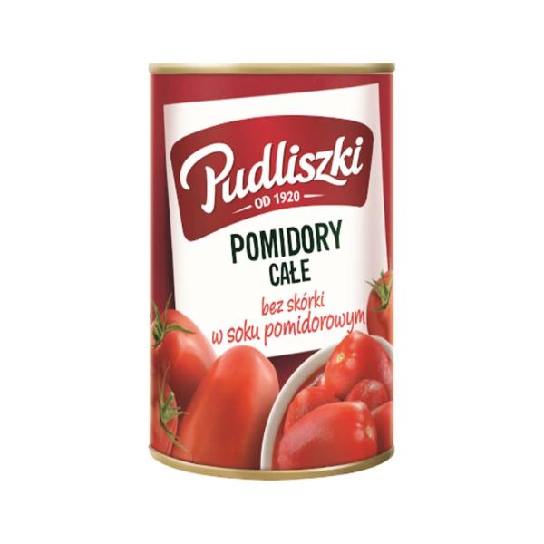 Pudliszki ganze geschälte Tomaten 400 g