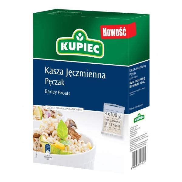 Kupiec Kasza jeczmienna peczak 400 g (4 torebki)