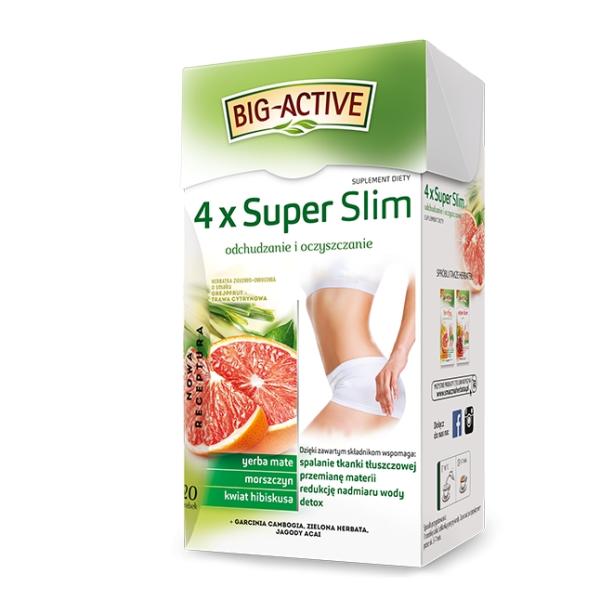 BIG ACTIVE Tee 4 x Super Slim 20 Beutel