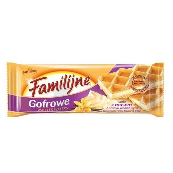 Familijne Gofrowe wafle z musem waniliowym 130g