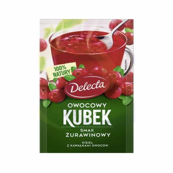 Delecta owocowy kubek kisiel smak zurawinowy 30 g