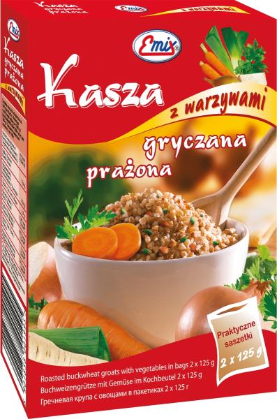 Emix kasza gryczana prazona z warzywami 250 g