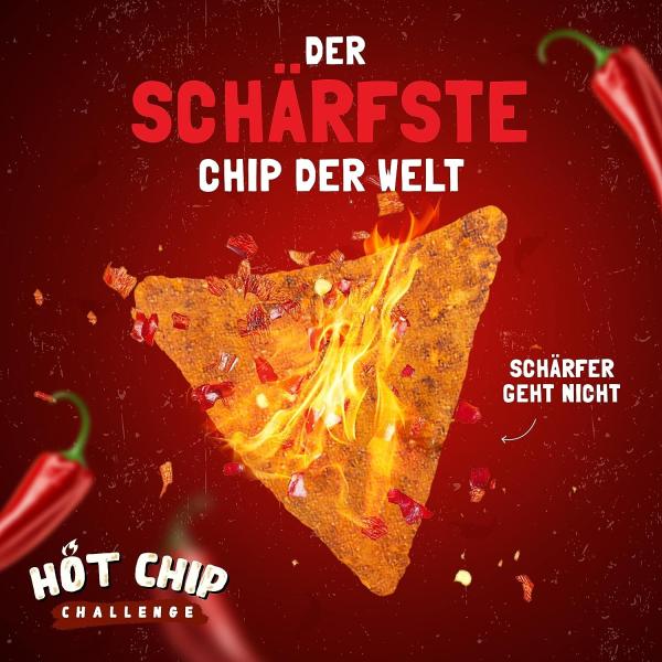 Hot Chip Challenge - Schärfste Chips der Welt - Extrem Chips für die One Chip aus Tortilla Chips