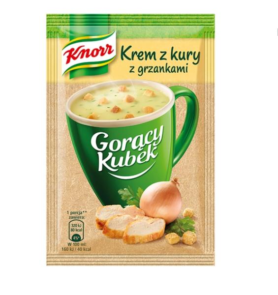 Knorr Goracy Kubek Krem z kury z grzankami 16 g