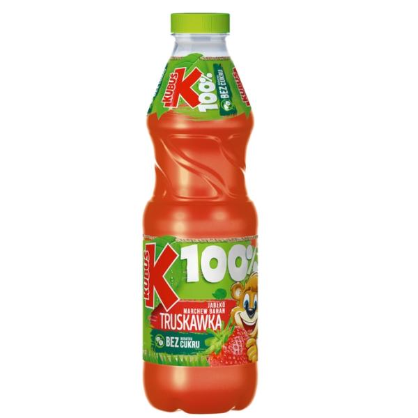 Kubus Sok 100% jablko marchew banan truskawka 850ml