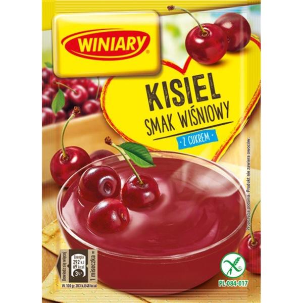 Winiary Kisiel z cukrem smak wisniowy 77 g