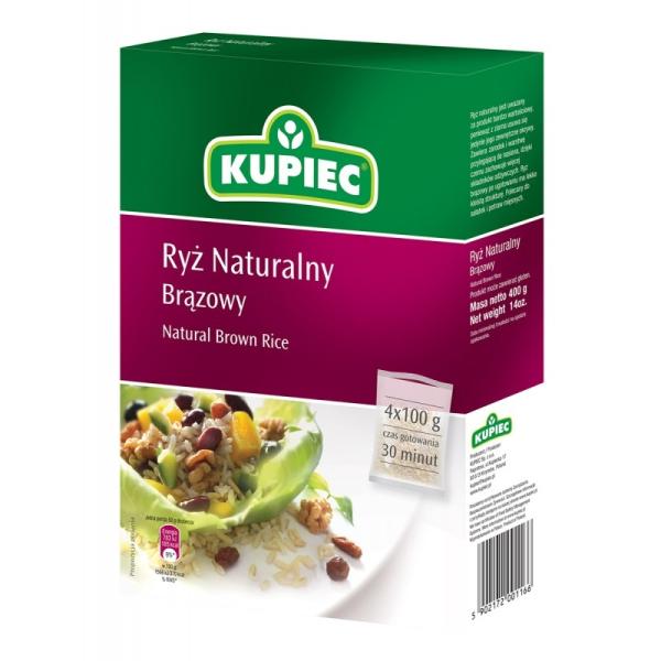 Kupiec Naturreis braun 4 x 100g Beutel