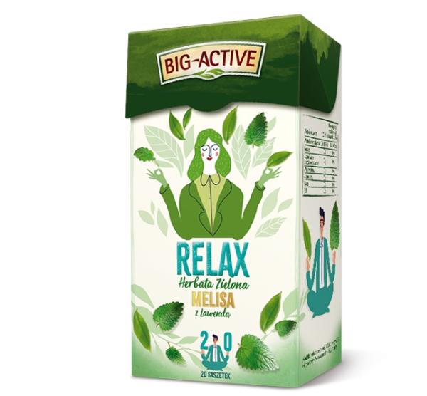 BIG ACTIVE Herbata Relax melisa z lawenda 20 torebek