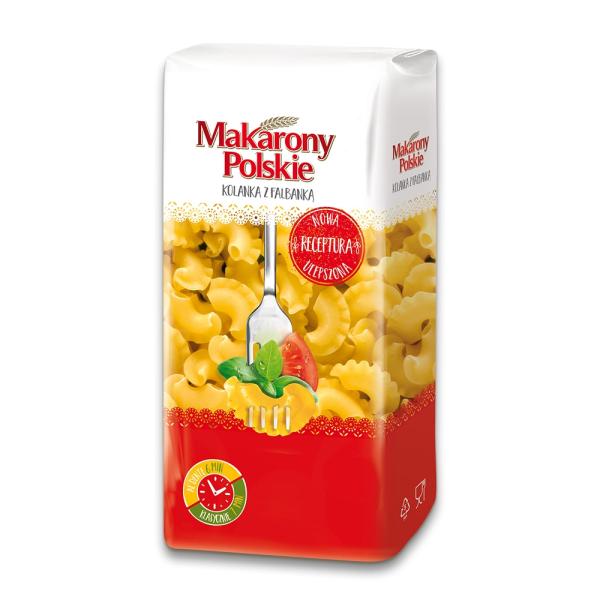 Makarony Polskie Makaron kolanka z falbanka 400 g