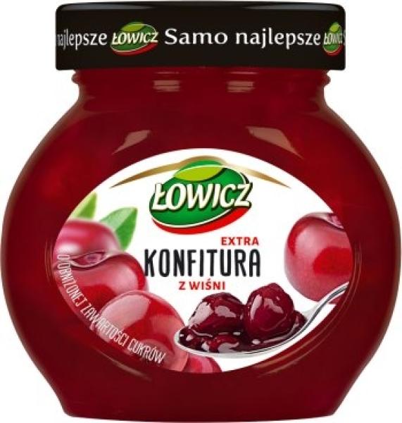 Lowicz konfitura niskoslodzona wisniowa 240g