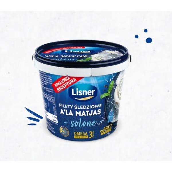 Lisner Gesalzene Heringsfilets a'la Matjas 800 g