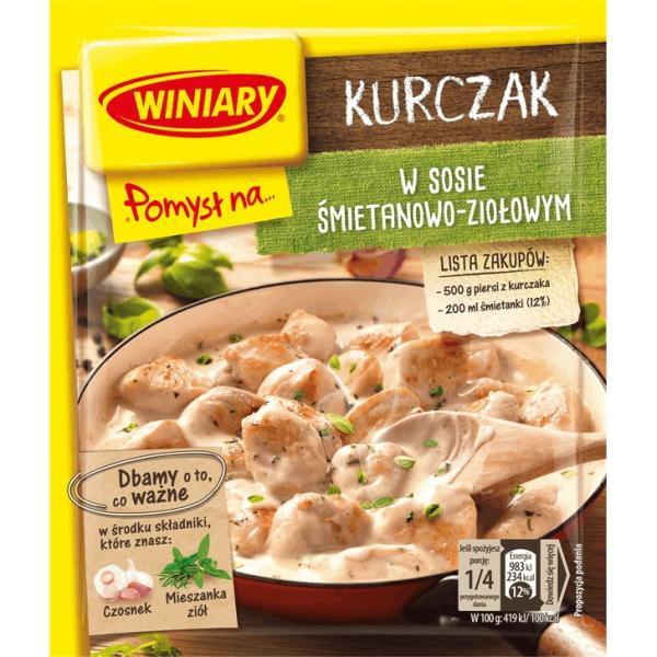 WINIARY POMYSL NA… kurczaka w sosie smietanowo-ziolowym