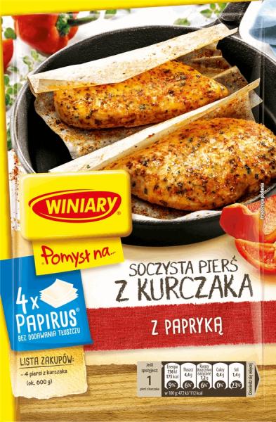 WINIARY POMYSL NA... PAPIRUS Saftige Hähnchenbrust mit Paprika